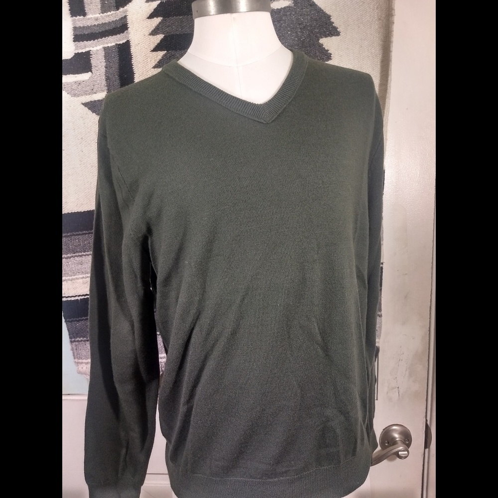 2 for $20 GREEN J.Crew Factory Merino Wool V-Neck